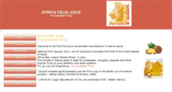 Desktop Screenshot of africafelix.com